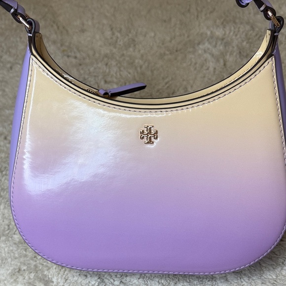 Tory Burch Handbags - NWOT Tory Burch Emerson Lavender and Cream Dip Dyed Patent Leather Shoulder Bag